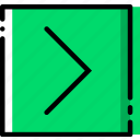 arrow, direction, orientation, right