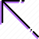 arrow, direction, left, orientation, top