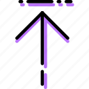 arrow, direction, move, orientation, to, top