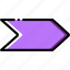 arrow, direction, orientation, right 