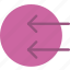 arrow, direction, import, in, orientation 