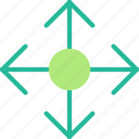 arrow, direction, move, object, orientation