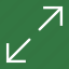 arrow, diagonal, direction, expand, orientation 