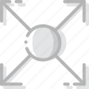 arrow, circle, direction, expand, orientation 