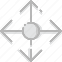arrow, direction, move, object, orientation 