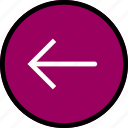 arrow, direction, left, orientation