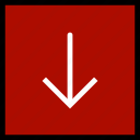 arrow, direction, down, orientation