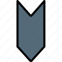 arrow, direction, down, orientation 