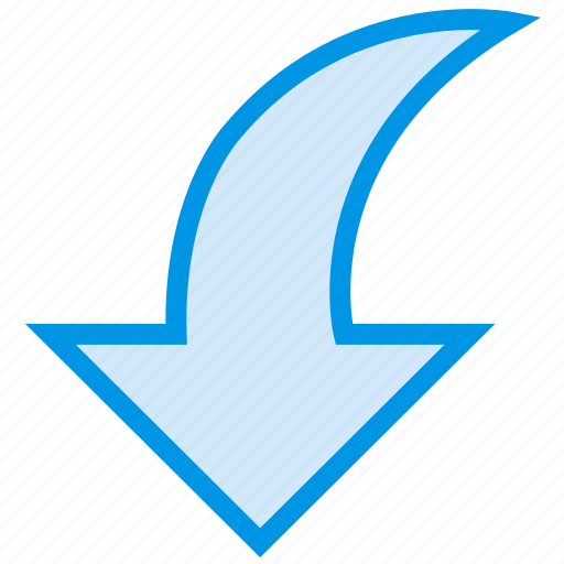 Arrow, direction, downward, orientation icon - Download on Iconfinder