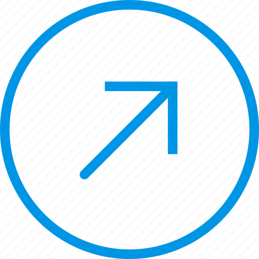 Arrow, diagonal, direction, orientation, right, up icon - Download on Iconfinder