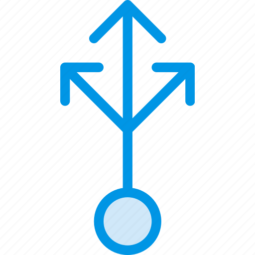 Arrow, direction, into, more, multiply, orientation icon - Download on Iconfinder