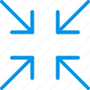 arrow, direction, minimize, orientation