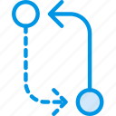 alternative, arrow, cycle, direction, orientation