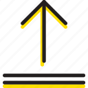 arrow, direction, orientation, upload