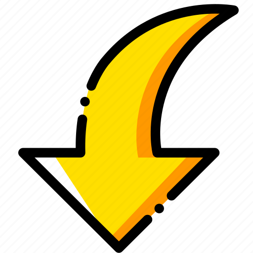 Arrow, direction, downward, orientation icon - Download on Iconfinder