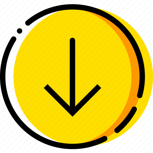 Arrow, direction, down, orientation icon - Download on Iconfinder