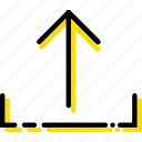 arrow, direction, orientation, upload