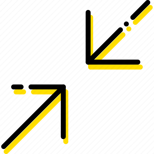 Arrow, diagonal, direction, minimize, orientation icon - Download on Iconfinder