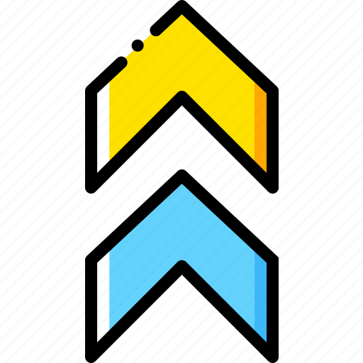 Arrow, direction, double, orientation, up icon - Download on Iconfinder