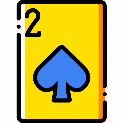 Card, casino, gamble, of, play, spades, two icon - Download on Iconfinder