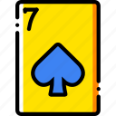 card, casino, gamble, of, play, seven, spades