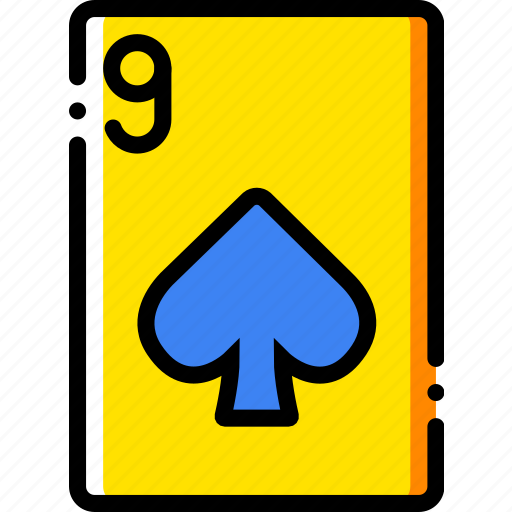 Card, casino, gamble, nine, of, play, spades icon - Download on Iconfinder