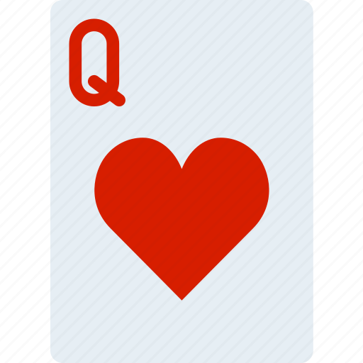 Card, casino, gamble, hearts, of, play, queen icon - Download on Iconfinder