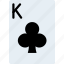 card, casino, clubs, gamble, king, of, play 