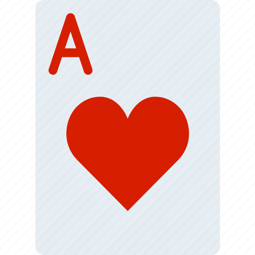 Ace, card, casino, gamble, hearts, of, play icon - Download on Iconfinder