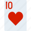 card, casino, gamble, hearts, of, play, ten 