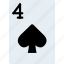 card, casino, four, gamble, of, play, spades 