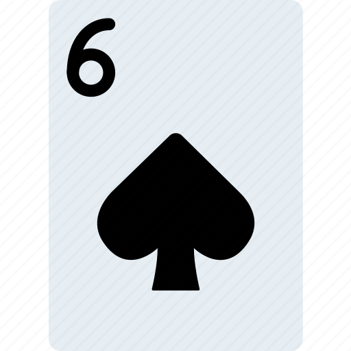 Card, casino, gamble, of, play, six, spades icon - Download on Iconfinder