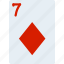 card, casino, diamonds, gamble, of, play, seven, 7 