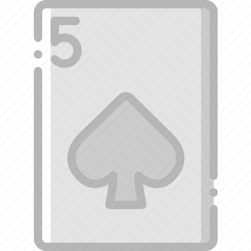 Card, casino, five, gamble, of, play, spades icon - Download on Iconfinder