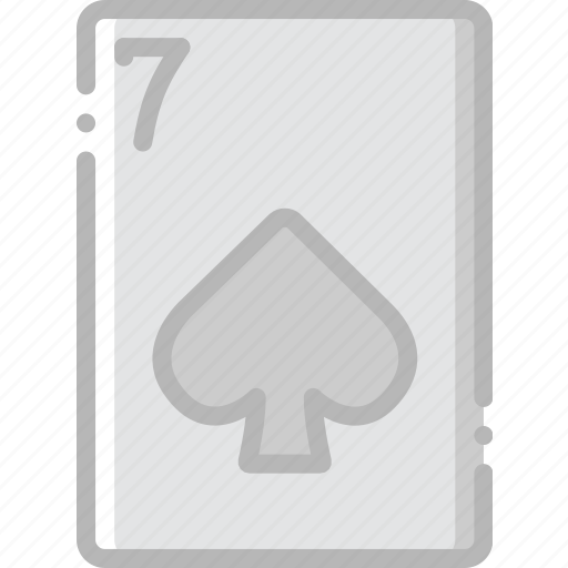 Card, casino, gamble, of, play, seven, spades icon - Download on Iconfinder
