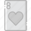 card, casino, eight, gamble, hearts, of, play 