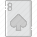 card, casino, eight, gamble, of, play, spades