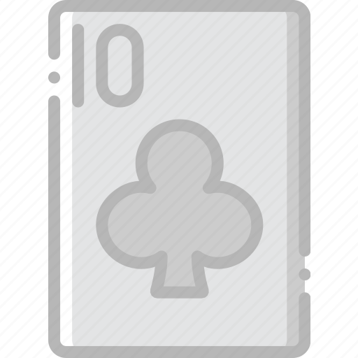 Card, casino, clubs, gamble, of, play, ten icon - Download on Iconfinder