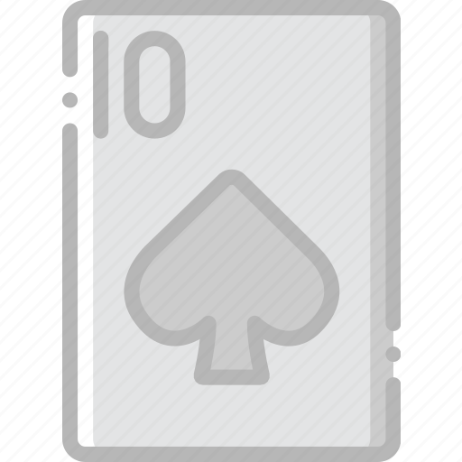 Card, casino, gamble, of, play, spades, ten icon - Download on Iconfinder