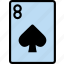 card, casino, eight, gamble, of, play, spades 