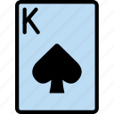 card, casino, gamble, king, of, play, spades
