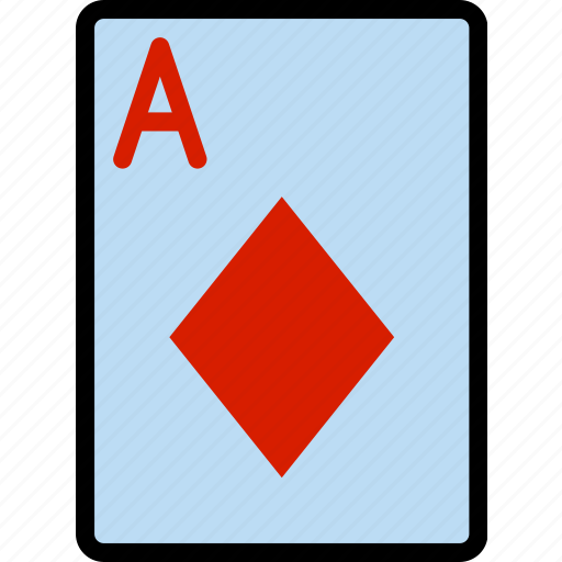 Ace, card, casino, diamonds, gamble, of, play icon - Download on Iconfinder