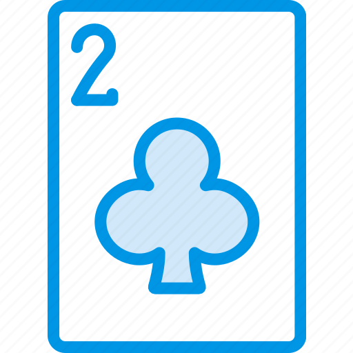 Card, casino, clubs, gamble, of, play, two icon - Download on Iconfinder