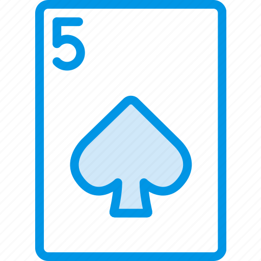 Card, casino, five, gamble, of, play, spades icon - Download on Iconfinder