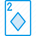 card, casino, diamonds, gamble, of, play, two 