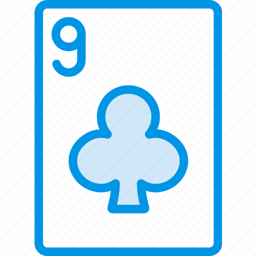Card, casino, clubs, gamble, nine, of, play icon - Download on Iconfinder