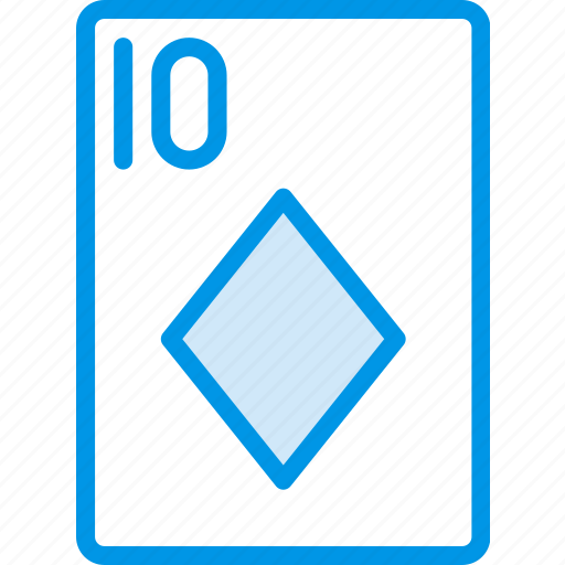 Card, casino, diamonds, gamble, of, play, ten icon - Download on Iconfinder