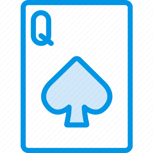 Card, casino, gamble, of, play, queen, spades icon - Download on Iconfinder