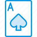ace, card, casino, clubs, gamble, of, play