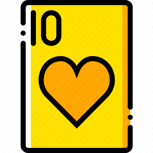 Card, casino, gamble, hearts, of, play, ten icon - Download on Iconfinder